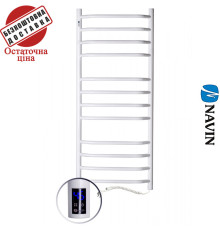 Сушка для рушників Електро Navin Блюз 48*120 Sensor, таймер Україна Правий, Білий (вуглецева сталь)