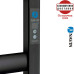 Сушка для рушників Електро Navin Ellipse 50*100 Sensor, таймер чорний муар Лівий (вуглецева сталь) 1