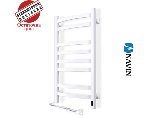 Сушка для рушників Електро Navin Avalon 48*80, Sensor, Лівий, Білий (сталь), Україна