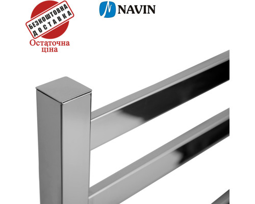 Сушка для рушників Електро Navin Авангард 48*60 Sensor, таймер Лівий (нерж.сталь) Україна