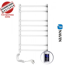 Сушка для рушників Електро Navin Симфонія 48*80 Sensor таймер, Білий, Лівий (вуглецева сталь) Україна