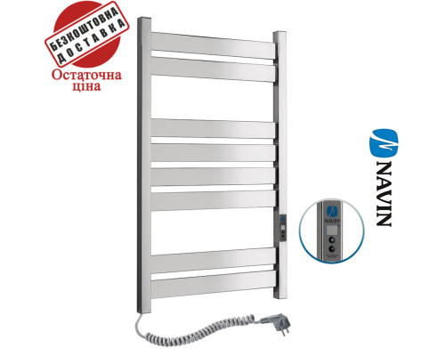 Сушка для рушників Електро Navin Largo 50*80 Sensor, таймер Україна Лівий (нерж.сталь)