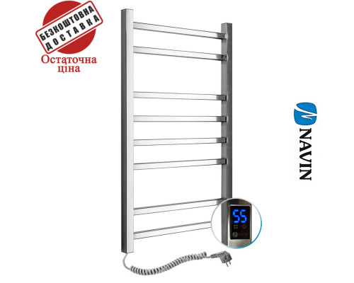 Сушка для рушників Електро Navin Loft 50*80 Sensor, таймер Україна Лівий (нерж.сталь)
