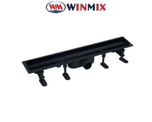 Душовий трап з нержавіючої сталі SUS304 з пластиковою основою DRAIN-06-80 BLACK, Winmix Польща.