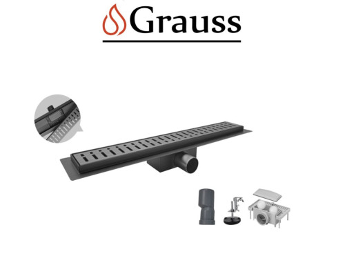 Душовий трап з нержавіючої сталі SUS304 FD35-70x900-GRAPHITE, Grauss Чехія