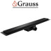 Душовий трап з нержавіючої сталі SUS304 FD08-70x600-GLASS BLACK (Чорний), Grauss Чехія