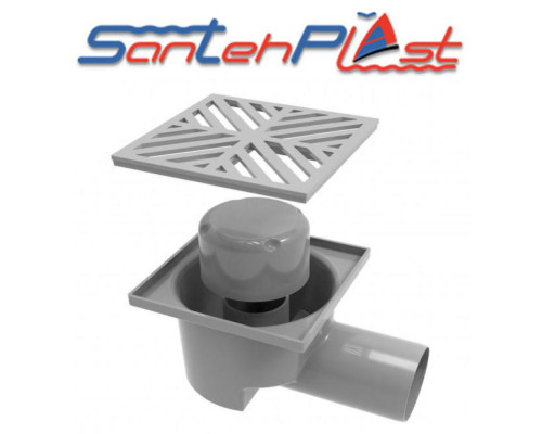 Душовий трап з пластиковою решіткою TH-100-50.01 DN50, Santehplast.