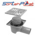 Душовий трап з пластиковою решіткою TH-100-50.01 DN50, Santehplast.