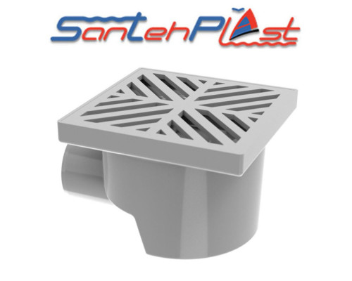 Душовий трап з пластиковою решіткою TH-100-50.01 DN50, Santehplast.