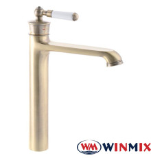 Змішувач для умивальника WINMIX Premium Vintage Bronze (Chr-001) високий, Польща