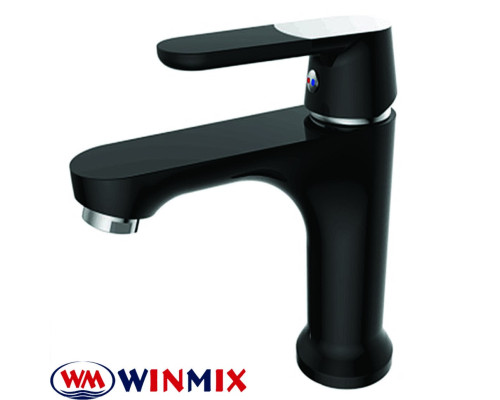 Смеситель для умывальника на гайке Winmix Premium Tiger Black (черный) (Chr-001), Польша