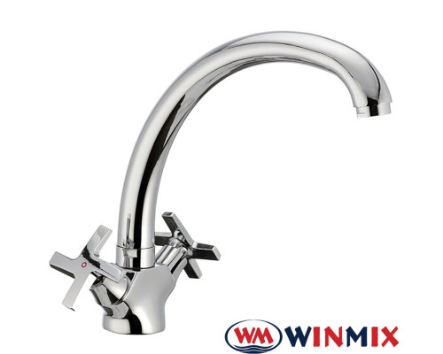 Смеситель для кухни ухо на гайке Winmix Premium Galaxy (Chr-273), Польша