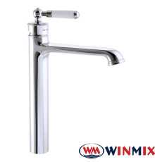 Смеситель для умывальника высокий Winmix Premium Vintage (Chr-001) high, Польша
