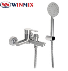 Змішувач для ванни короткий ніс WINMIX DAX EURO (Chr-142), Польща (нержавіюча сталь)