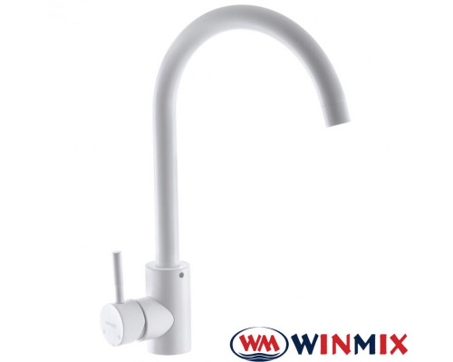 Змішувач для кухні Вухо WINMIX Sus White 011 білий (Chr-011), Польща (нержавіюча сталь)