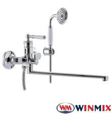 Смеситель для ванны длинный нос Winmix Premiun Vintage EURO (Chr-006), Польша