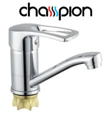 Смеситель для умывальника елка на гайке 15см Champion Ped (Chr-555-181) Nut