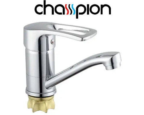 Смеситель для умывальника елка на гайке 15см Champion Ped (Chr-555-181) Nut