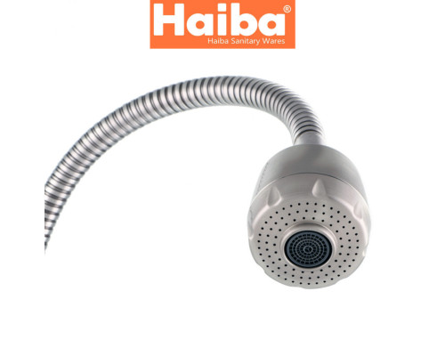 Змішувач для кухні Вухо HAIBA Sus 011 рефлекторний вилив з нержавіючої сталі +