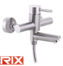Смеситель для ванны короткий нос Rix SUS (Chr-009) EURO, SUS304 из нержавеющей стали