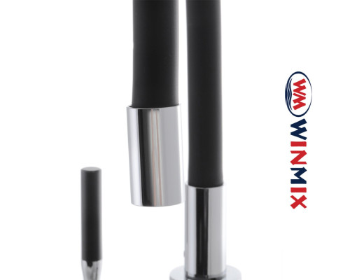 Смеситель для кухни Ухо WINMIX Premiun RIO BLACK рефлекторный черный гусак (Chr-011), Польша (латунь)