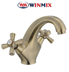 Смеситель для умывальника WINMIX Premium Retro Bronze (Chr-161), Польша