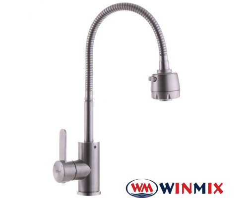 Смеситель для кухни рефлекторный гусак WINMIX Sus-011 REFLECTOR, Польша (нержавеющая сталь)