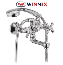 Смеситель для ванны короткий нос Winmix Premium Retro Euro (Chr-142)