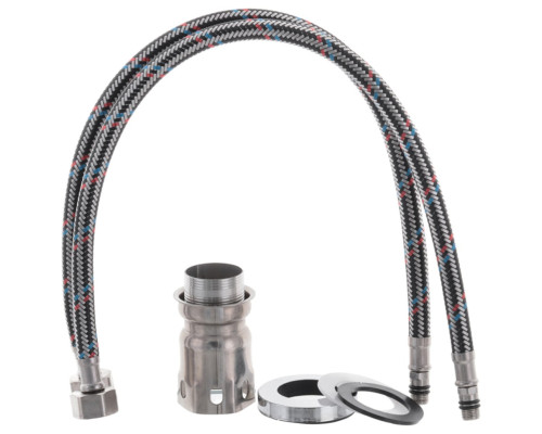 Змішувач для кухні рефлекторний чорний гусак Champion Sus-011 REFLECTOR BLACK Chrome (хромована нержавіюча сталь)