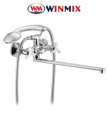 Смеситель для ванны длинный нос Winmix Premium Apollo Euro (Chr-140), Польша