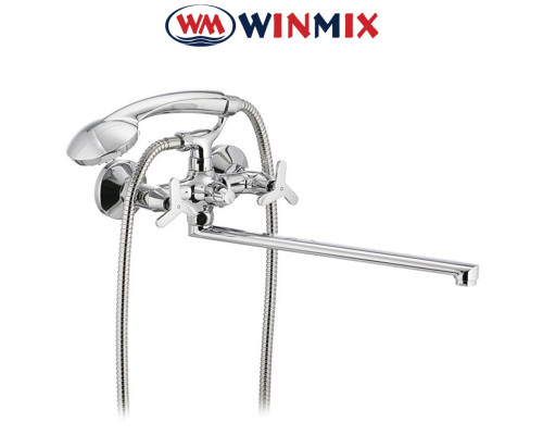 Смеситель для ванны длинный нос Winmix Premium Apollo Euro (Chr-140), Польша