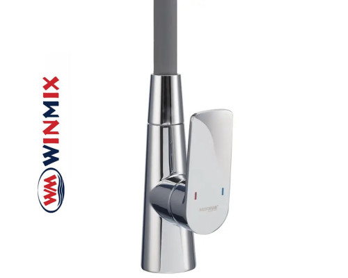 Змішувач для кухні Winmix PREMIUM MATIS NUT REFLECTOR GRAY (Chr-011 T) з рефлекторним силіконовим виливом, Польща