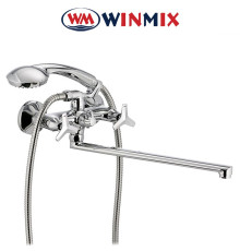 Смеситель для ванны длинный нос Winmix Premium Vesta Euro (Chr-140)