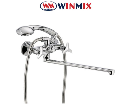 Смеситель для ванны длинный нос Winmix Premium Vesta Euro (Chr-140)