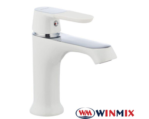 Смеситель для умывальника на гайке Winmix Premium Tiger White (белый) (Chr-001), Польша