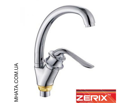 Змішувач для кухні вухо на гайці Zerix Z59219 Euro (Chr-011)