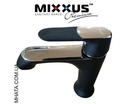 Змішувач для умивальника MIXXUS Missouri Black (чорний) (Chr-001), Польща