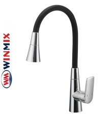 Змішувач для кухні Winmix PREMIUM MATIS NUT REFLECTOR BLACK (Chr-011 T) з рефлекторним силіконовим виливом, Польща