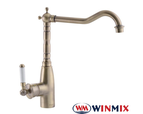 Смеситель для кухни Ухо на гайке WINMIX Premium Vintage Bronze (Chr-011), Польша