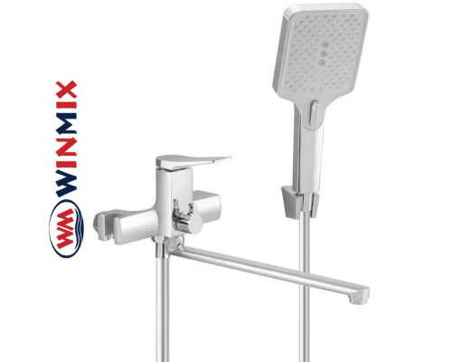 Змішувач для ванни довгий ніс Winmix Premium DEGAS EURO (Chr-006), Польща