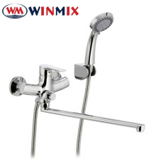 Смеситель для ванны длинный нос WINMIX Premiun Push EURO (Chr-006), Польша