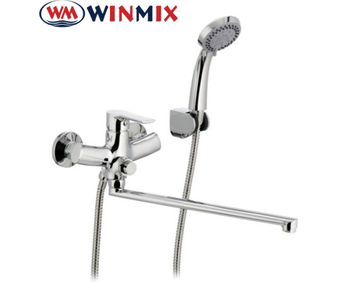 Смеситель для ванны длинный нос WINMIX Premiun Push EURO (Chr-006), Польша