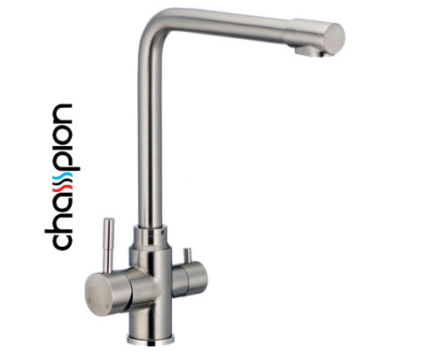 Змішувач для кухні Вухо під осмос Champion Sus 021 (Chr-021), Польща (нержавіюча сталь)