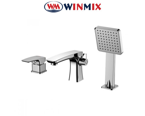 Смеситель для ванны врезная WINMIX Premium Patrick Euro на 3 отверстия (Chr-022), Польша