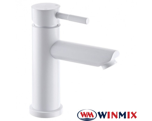 Змішувач для умивальника білий WINMIX Sus-001A White (Chr-001-A), Польща (нержавіюча сталь)