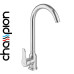 Смеситель для кухни Champion SAP-011 Chrome, из нержавеющей стали