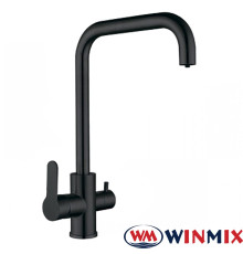 Змішувач для кухні Вухо під осмос WINMIX DAX 021 BLACK (Chr-021), Польща (нержавіюча сталь, чорний)