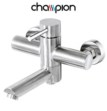 Змішувач для ванни короткий ніс Champion Sus-009 (нержавіюча сталь)