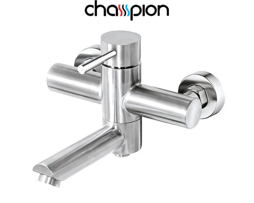 Змішувач для ванни короткий ніс Champion Sus-009 (нержавіюча сталь)