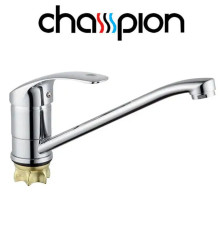 Смеситель для кухни елка на гайке 25см Champion Ped (Chr-555-135) Nut